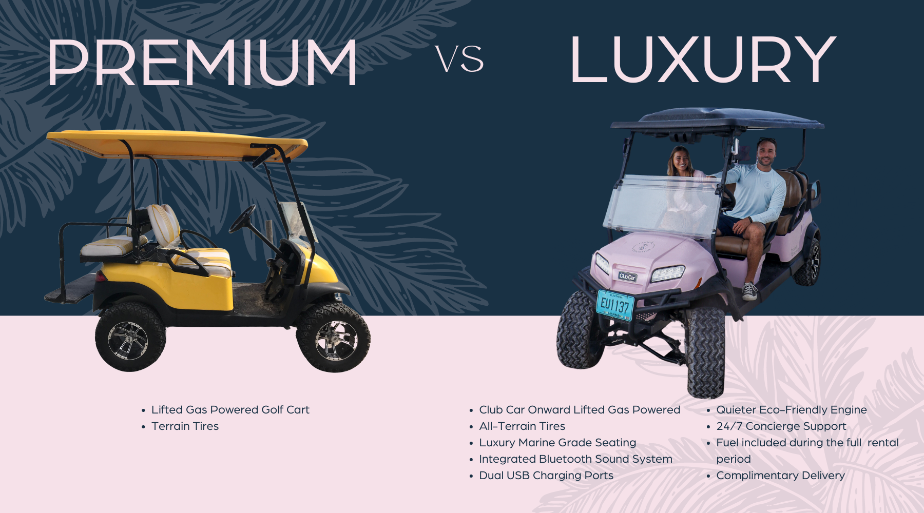 Harbour Island Golf Cart Rentals Conch & Coconut